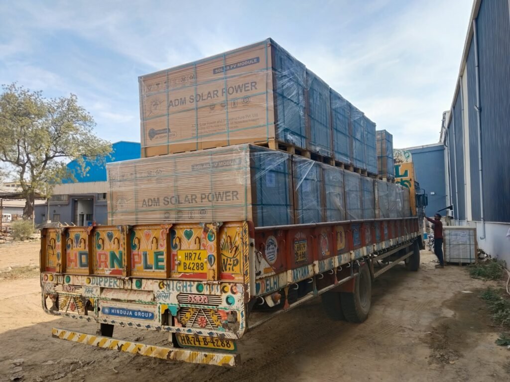 Krishna Logistics truck and cargo