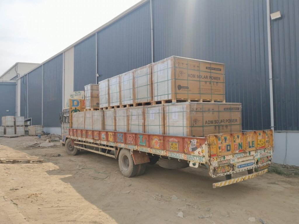 Krishna Logistics truck and cargo