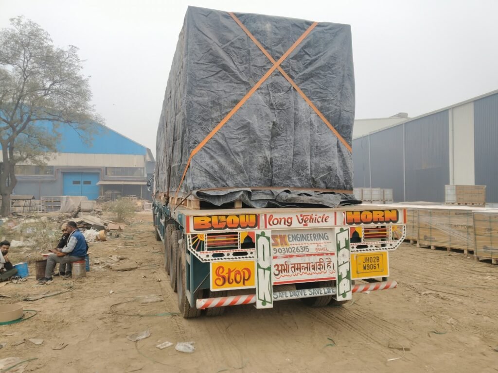 Krishna Logistics truck and cargo