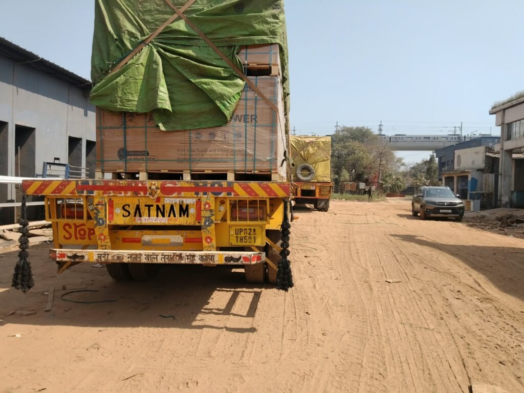 Krishna Logistics truck and cargo