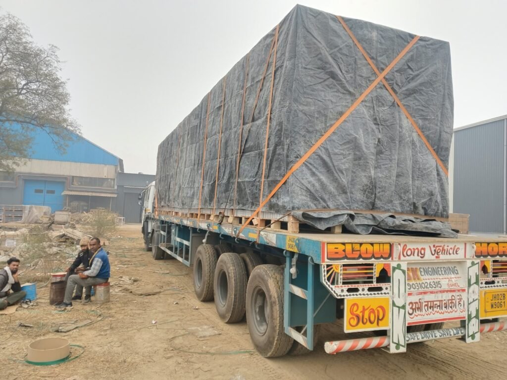 Krishna Logistics truck and cargo