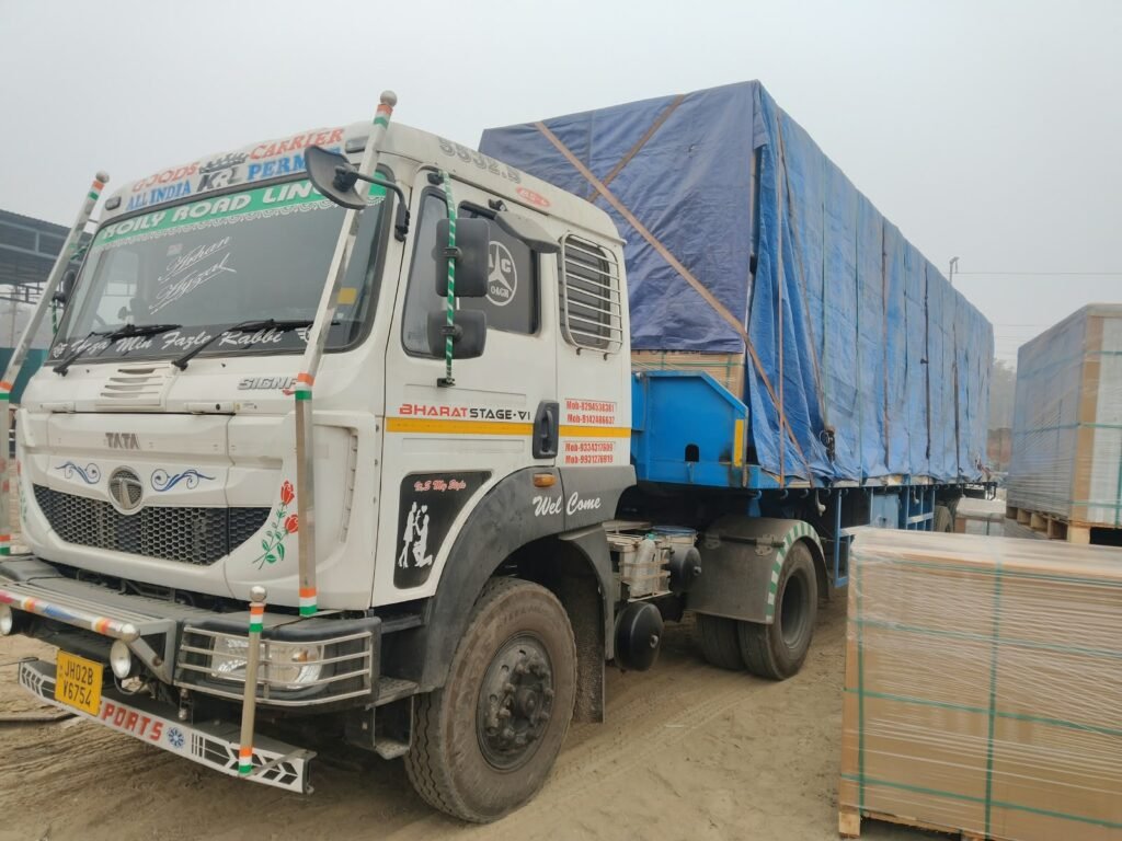 Krishna Logistics truck and cargo