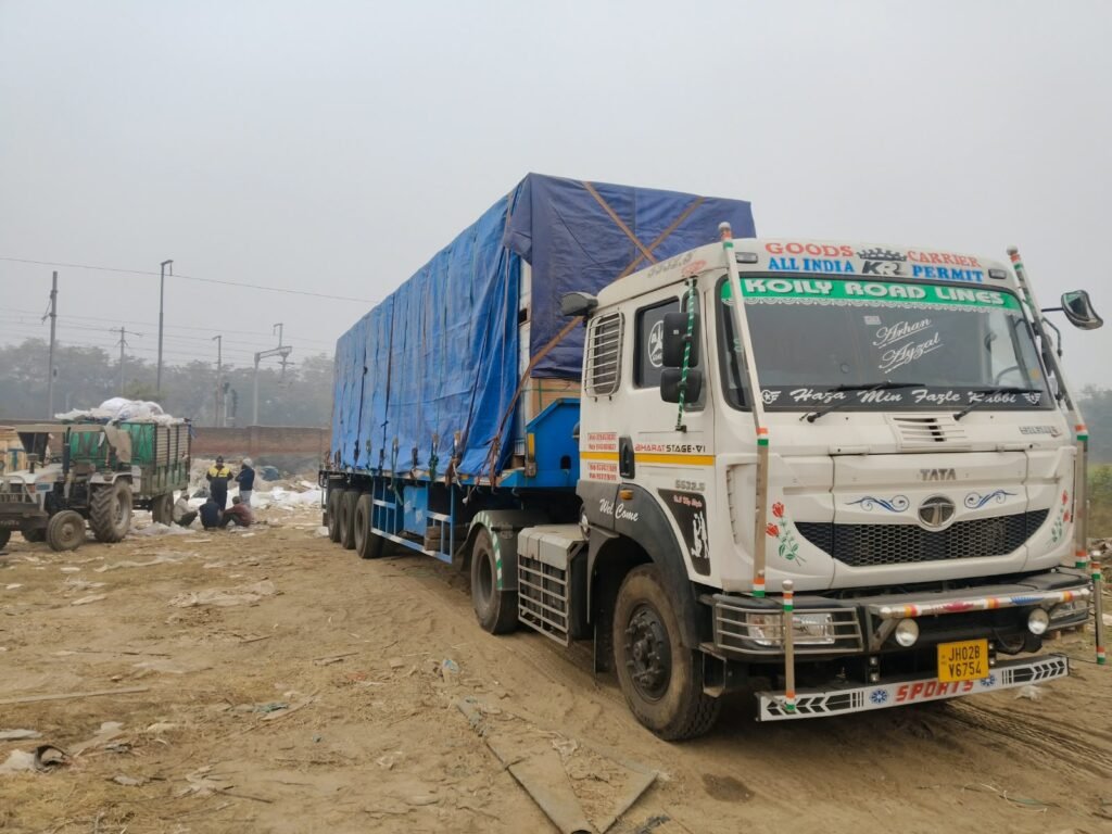 Krishna Logistics truck and cargo