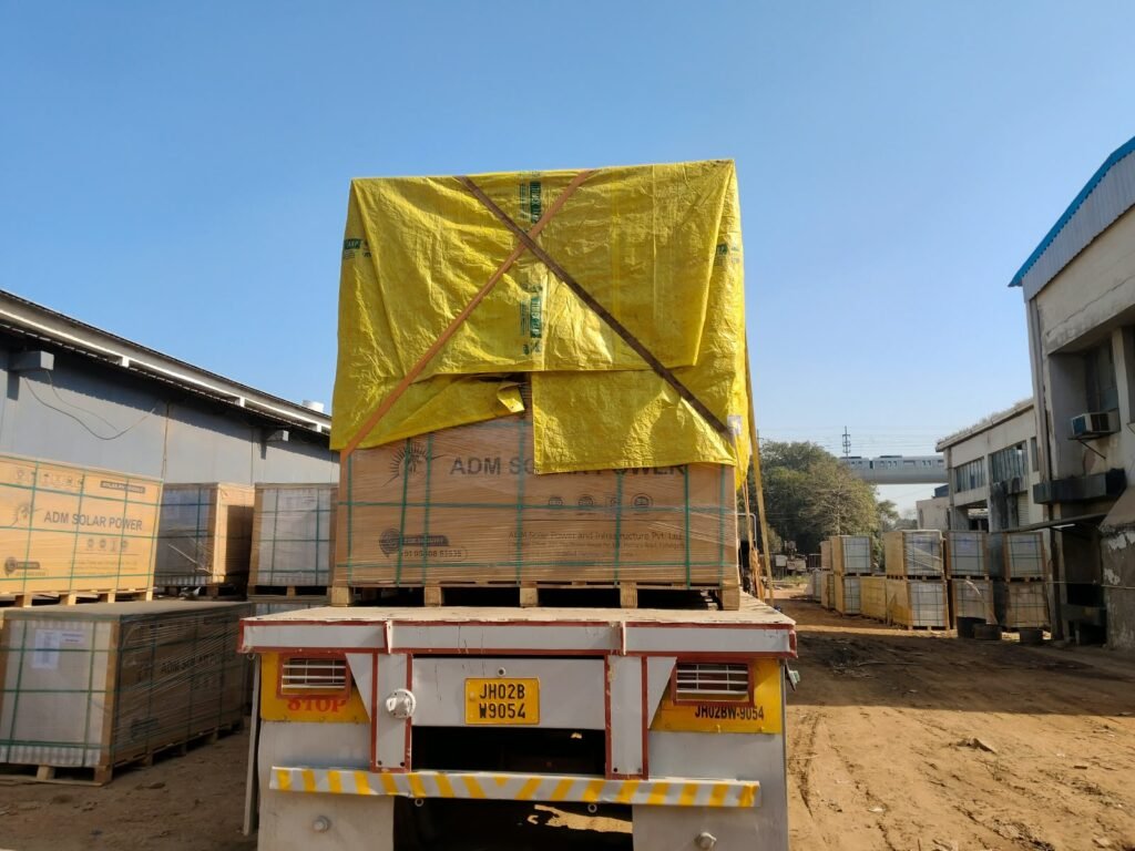 Krishna Logistics truck and cargo