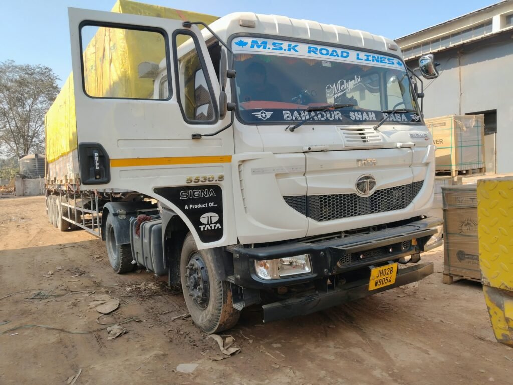 Krishna Logistics truck and cargo