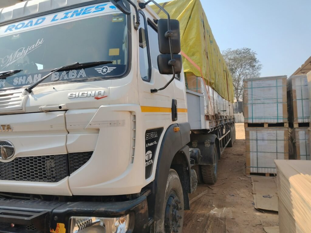 Krishna Logistics truck and cargo
