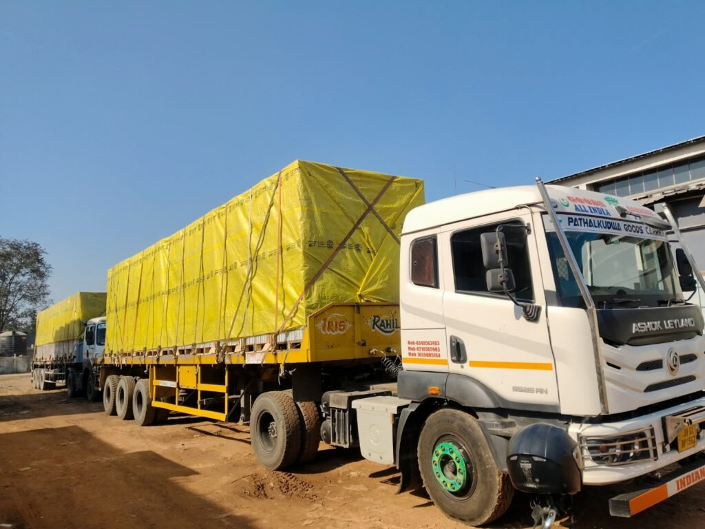 Krishna Logistics truck and cargo