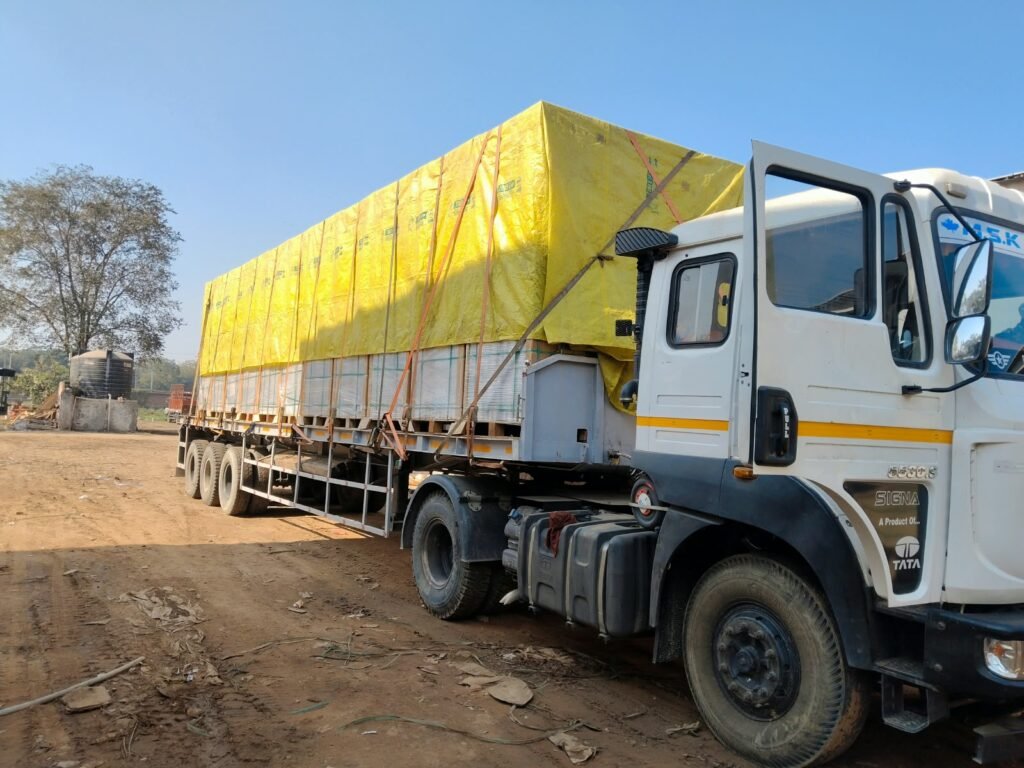 Krishna Logistics truck and cargo
