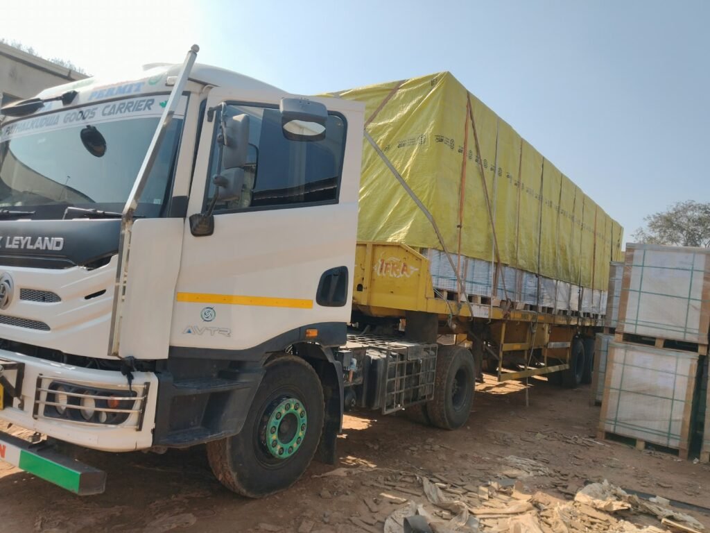 Krishna Logistics truck and cargo