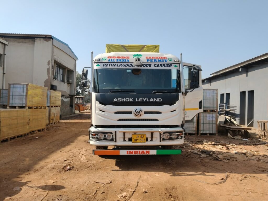 Krishna Logistics truck and cargo