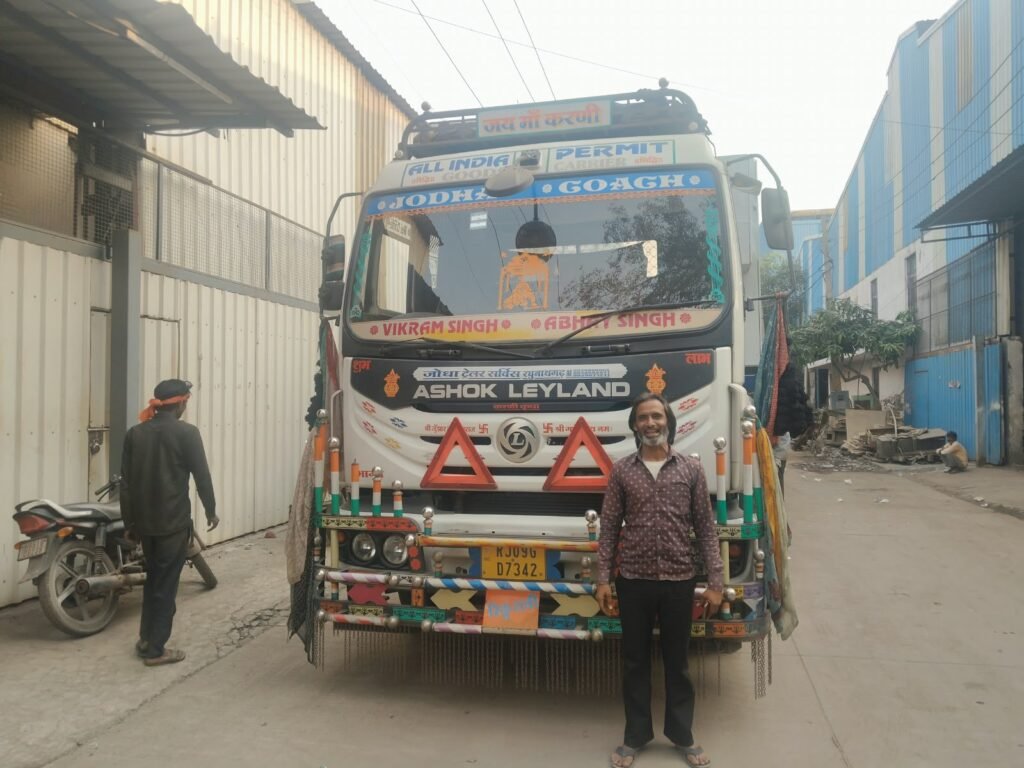 Krishna Logistics truck and cargo