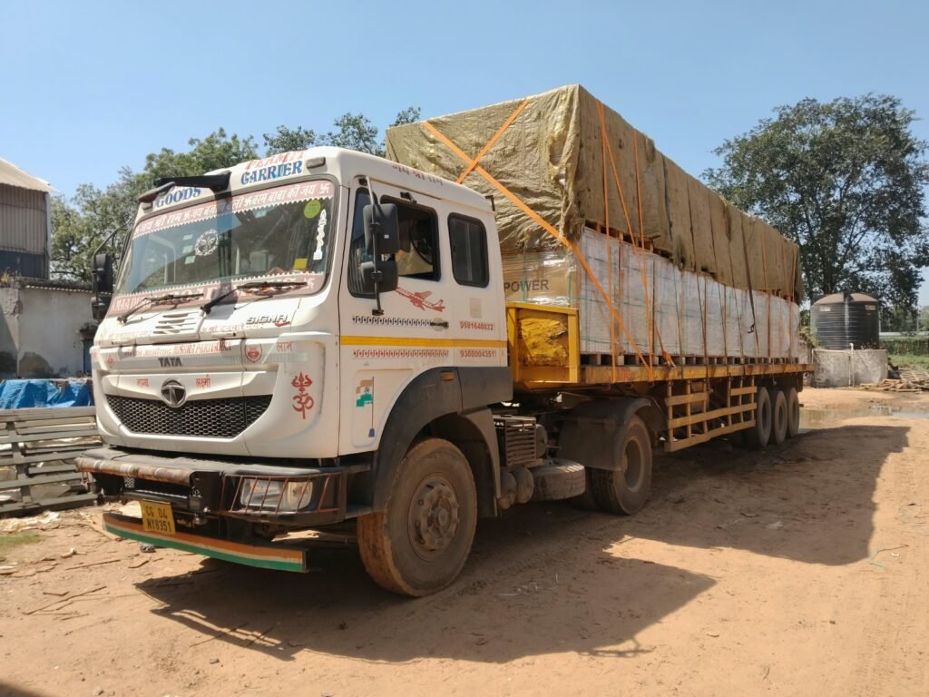 Krishna Logistics truck and cargo