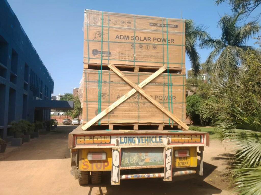 Krishna Logistics truck and cargo