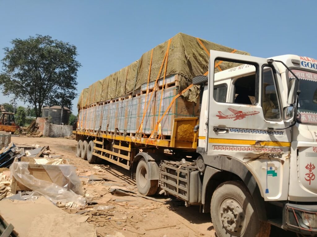 Krishna Logistics truck and cargo