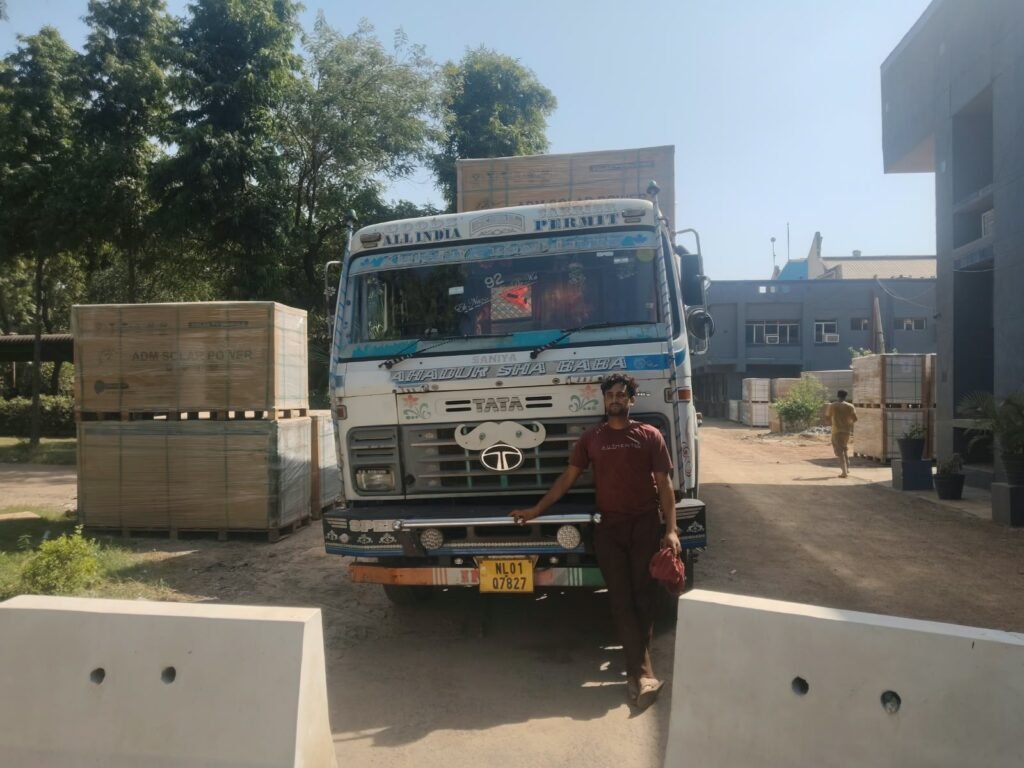 Krishna Logistics truck and cargo