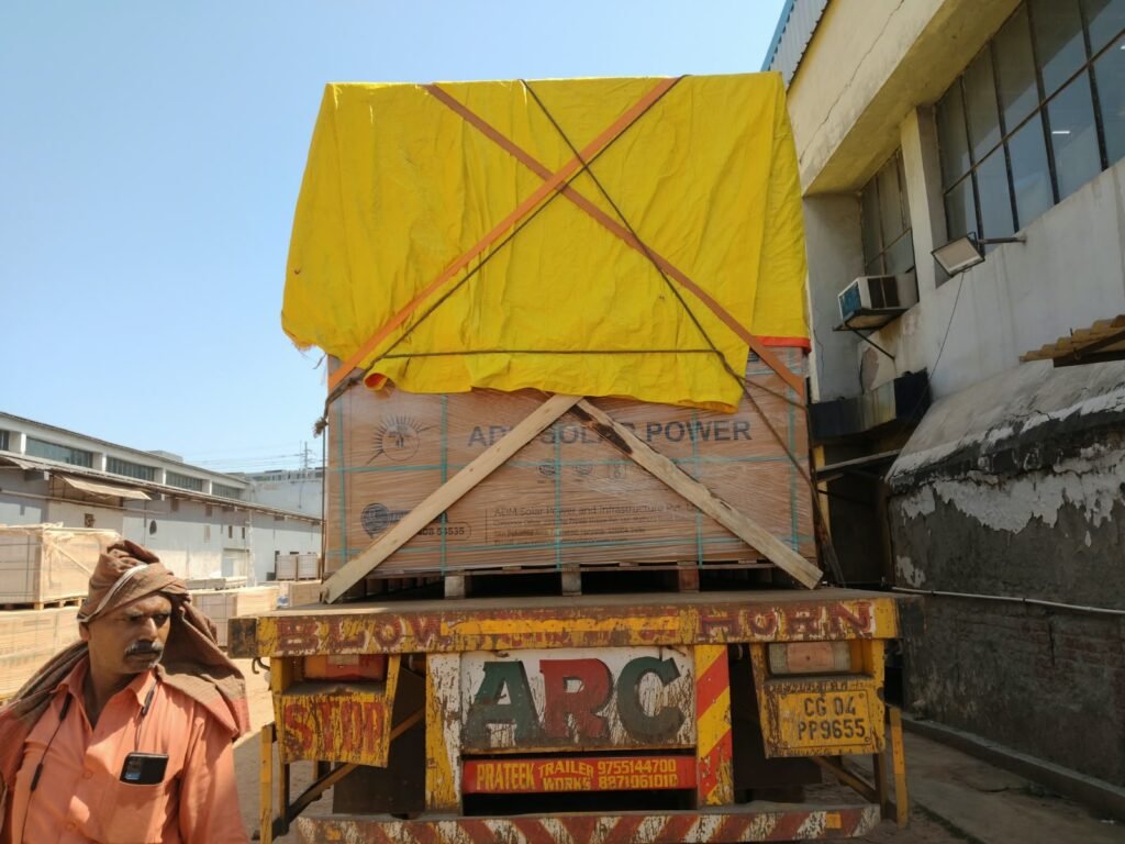 Krishna Logistics truck and cargo