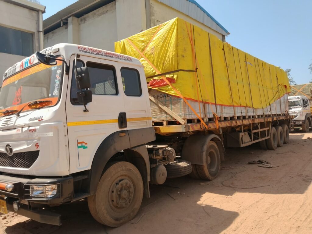 Krishna Logistics truck and cargo