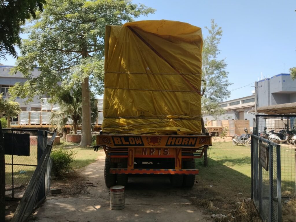Krishna Logistics truck and cargo