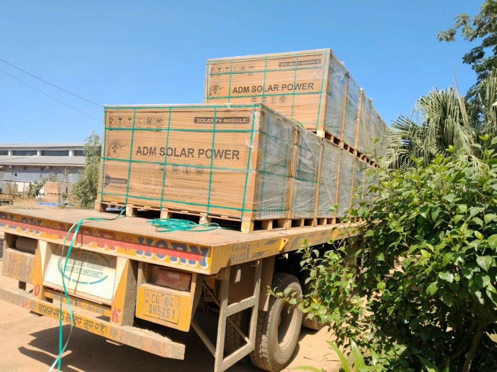 Krishna Logistics truck and cargo