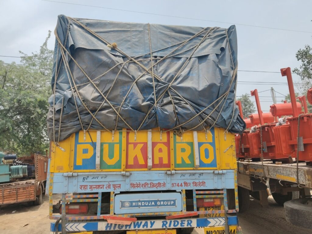 Krishna Logistics truck and cargo