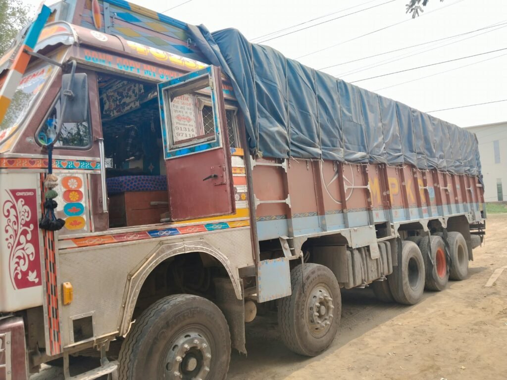 Krishna Logistics truck and cargo