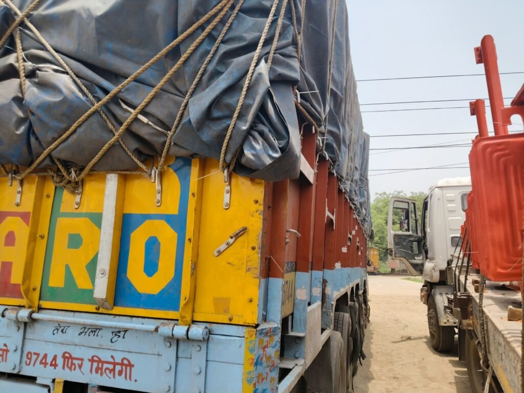 Krishna Logistics truck and cargo
