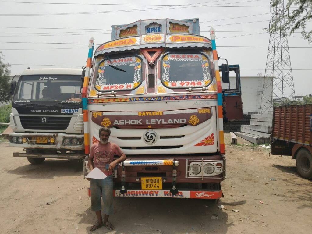 Krishna Logistics truck and cargo