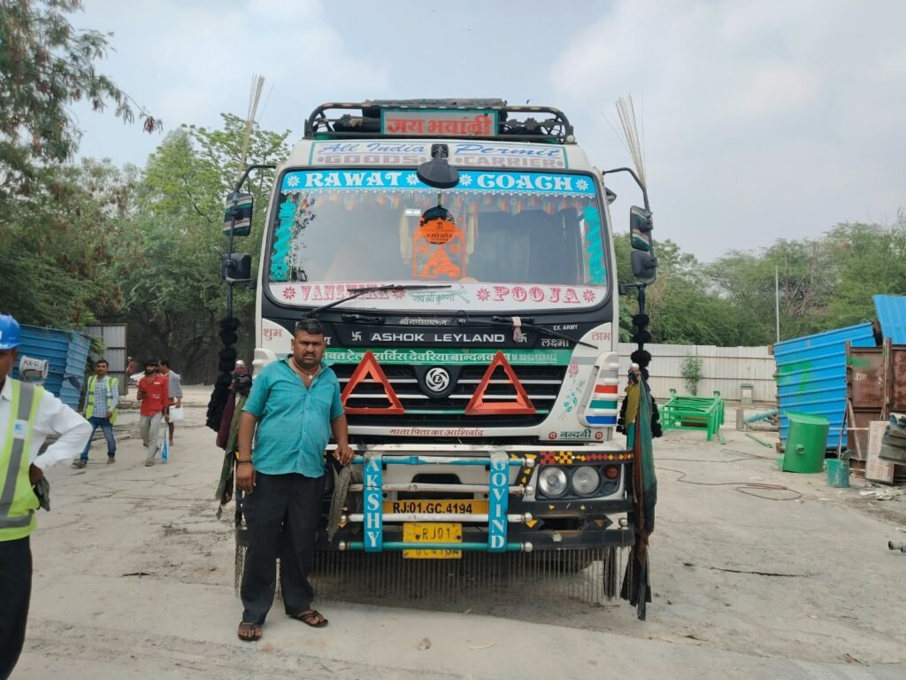Krishna Logistics truck and cargo