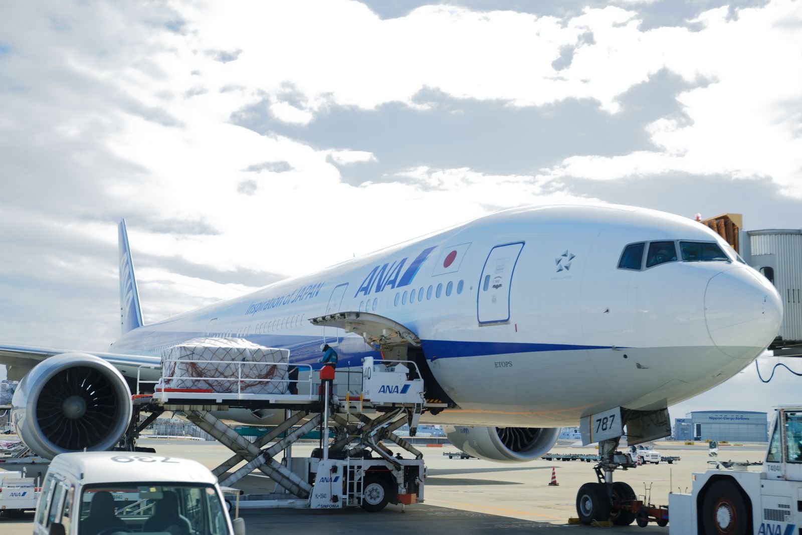 Airplane parked at the airport