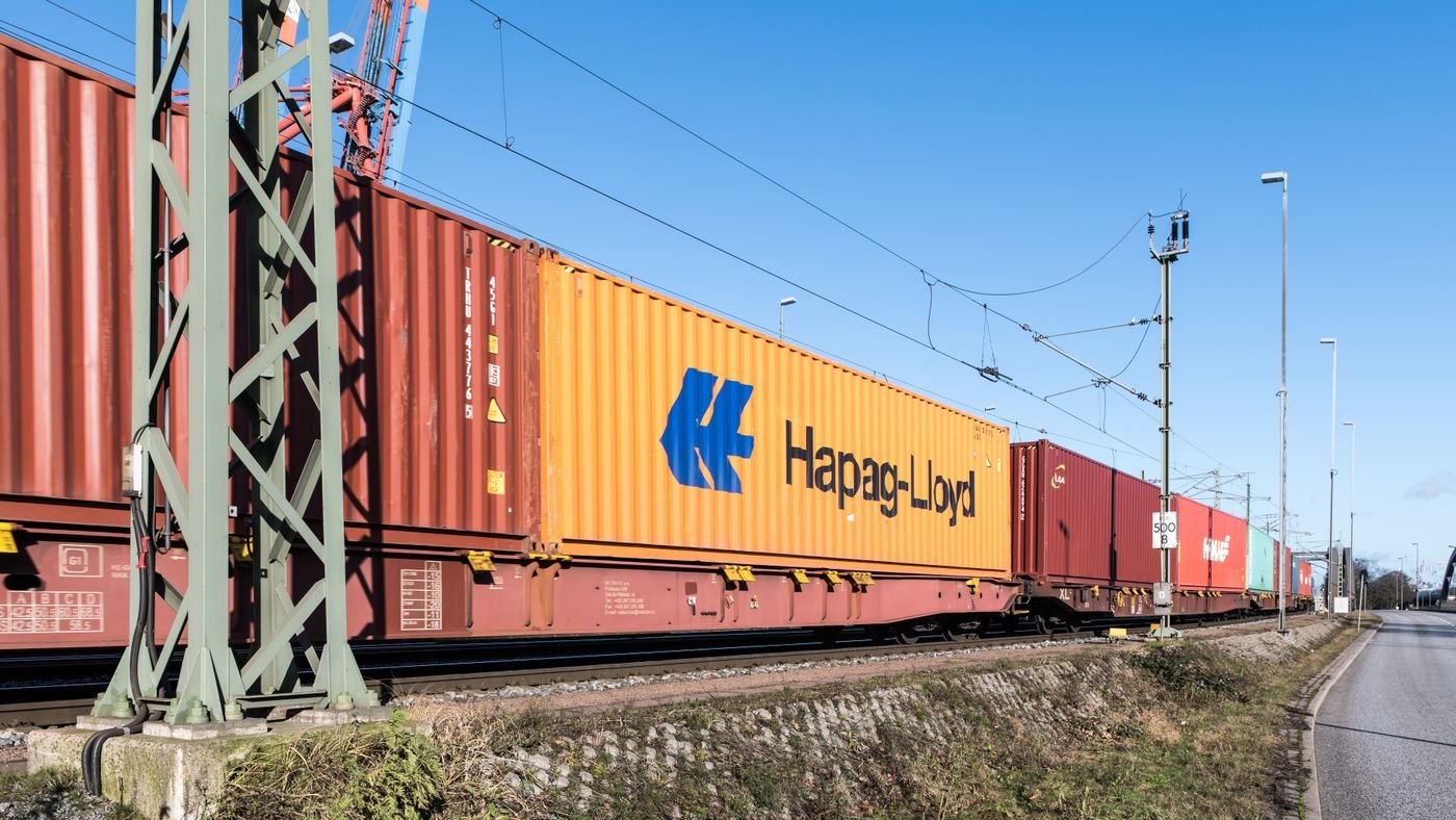 Pexels - Cargo train loaded with containers